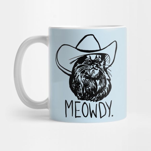 Meowdy Texas Cat Meme by sketchnkustom